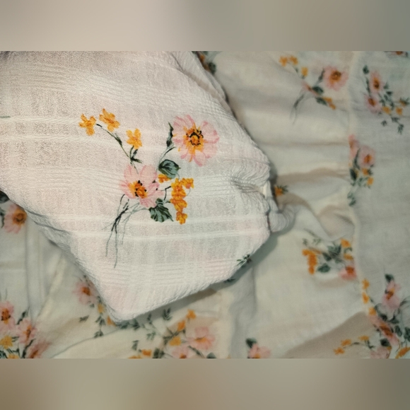 🆕 Lily Rose Ivory floral midi dress sleeveless tiered size M - Picture 10 of 12